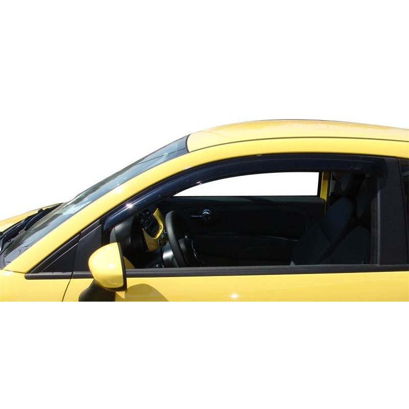 AVS 11-17 Fiat 500 Ventvisor Outside Mount Window Deflectors 2pc - Smoke