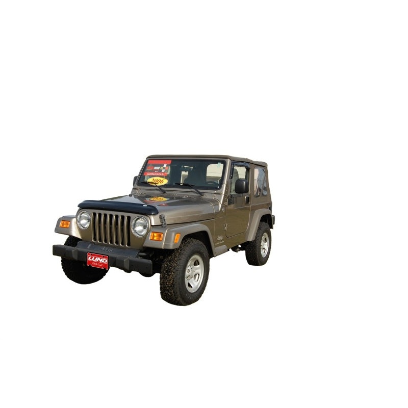 AVS 97-06 Jeep Wrangler Ventvisor Outside Mount Window Deflectors 2pc - Smoke