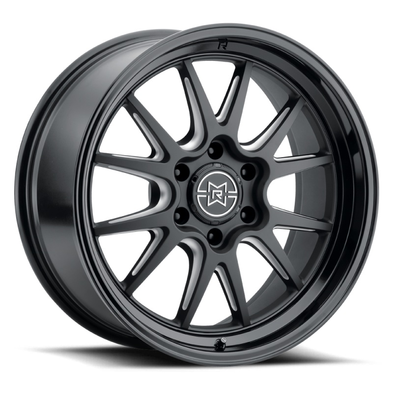 Method Raised MR802 20x9 / 8x180 BP / 0mm Offset / 124.1mm Bore - Double Black Milled Wheel
