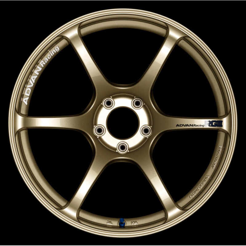 Advan RGIII 17x7.5 +48 5-114.3 Racing Gold Metallic Wheel