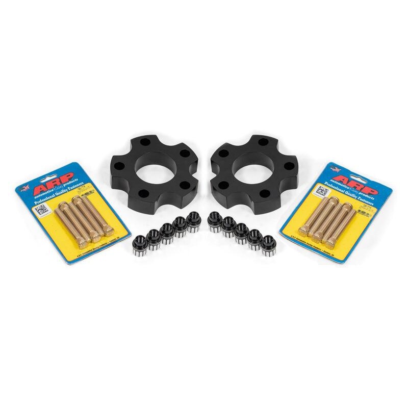BMR 05-13 Chevrolet Corvette C6 Wheel Spacer Kit Front 1.25in Wide M12 Studs Shank Lugs - Black