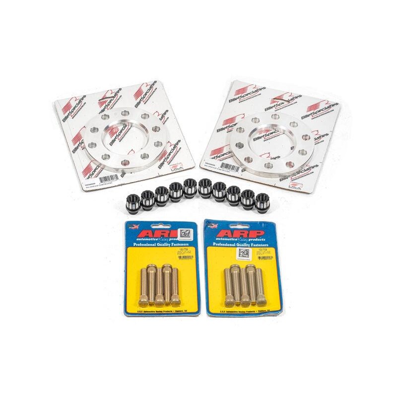 BMR 14-19 Chevrolet Corvette C7 Wheel Spacer Kit Front 0.50in Wide M12 Studs Shank Lugs - Bare