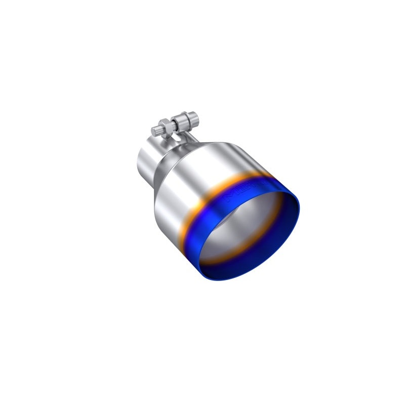 MBRP Universal Burnt SS Tip 2.5in ID / 4.5in OD Out / 6.5in Length Angle Cut Single Wall