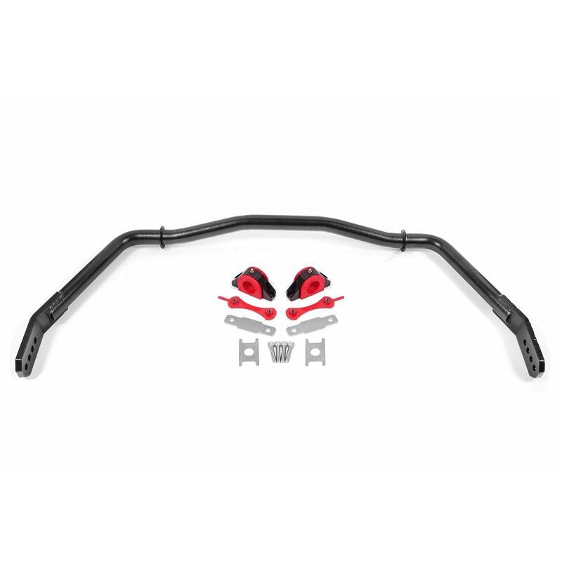 BMR 05-14 Ford Mustang Front Hollow 38mm Sway Bar Kit w/ Bushings - Hammertone Black