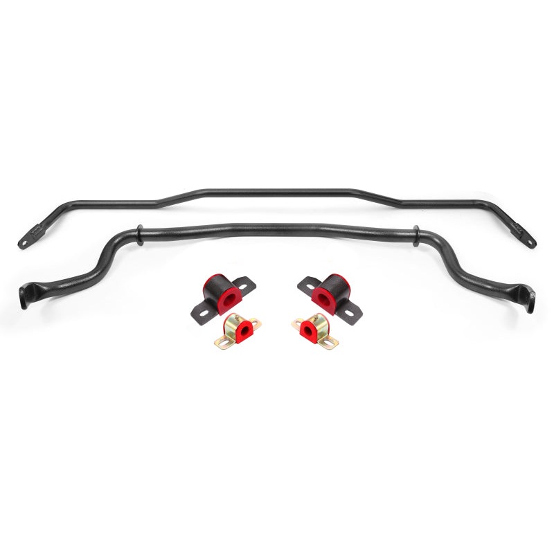 BMR 15-22 S550 Mustang Sway Bar Kit with Bushings  Front and Rear Black Hammertone
