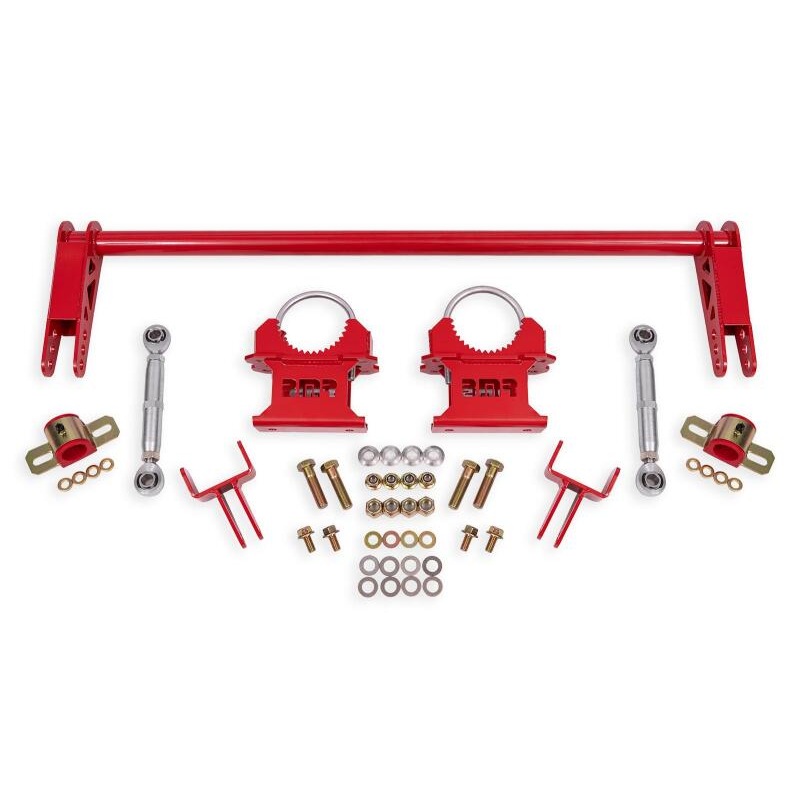 BMR 79-04 Ford Mustang 1.25in Rear Weld-on Anti-roll Bar Kit - Hollow - Red