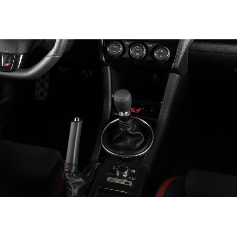 GrimmSpeed Stubby Shift Knob Stainless Steel Black - M12x1.25