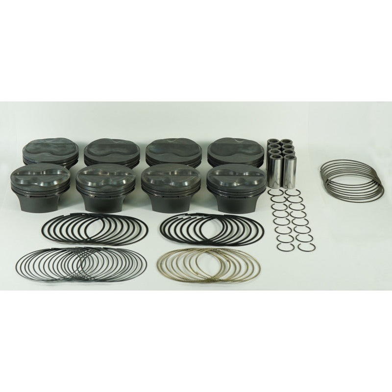 Mahle MS Piston Set Chevy SB 389ci 4.130in Bore 3.625 Stroke 6.125 Rod .927 Pin 9cc 13.5CR -Set Of 8