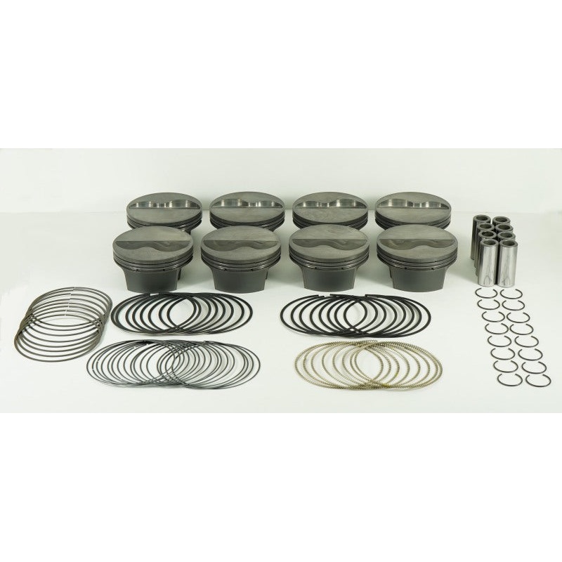 Mahle MS Piston Set Chevy SB 407ci 4.155in Bore 3.5/3.75 Stroke 6.125/6 Rod .927Pin -9cc 13.7CR