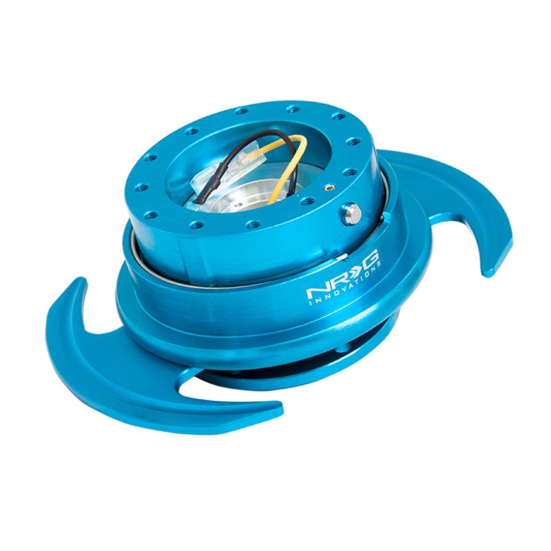 NRG Quick Release Kit Gen 3.0 - New Blue Body / New Blue Ring w/Handles