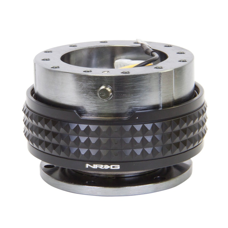 NRG Quick Release Kit - Pyramid Edition - Gunmetal Body / Black Pyramid Ring