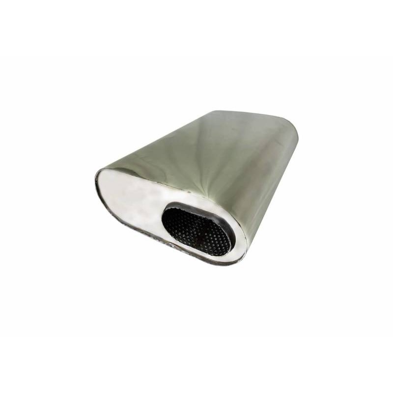 Granatelli 3.0in Inlet 3.0in Outlet 13x9.5x6in Oval Muffler