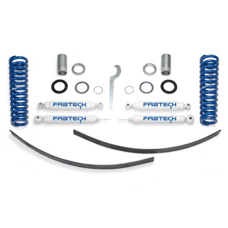 Fabtech 95.5-04 Toyota Tacoma Prnnr 6 Lug Mdls 2/4WD 0-3.5in Basic Adj C/O Sys w/Perf Rr Shks