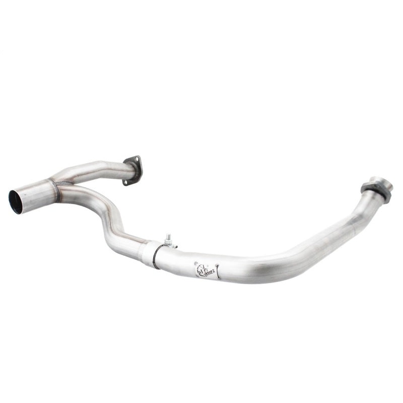 aFe Power Twisted Steel Y-Pipe Aluminized 2in 12-14 Jeep Wrangler (JK) V6 3.6L (4dr)