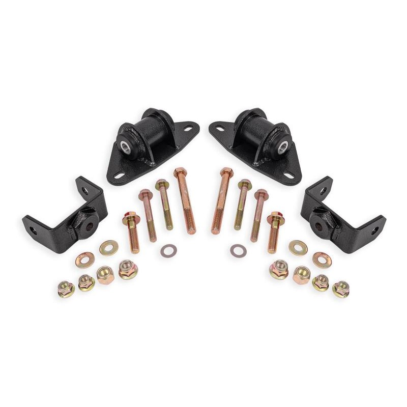 BMR 14-19 Chevrolet Corvette Motor Mount Kit - Black Hammertone