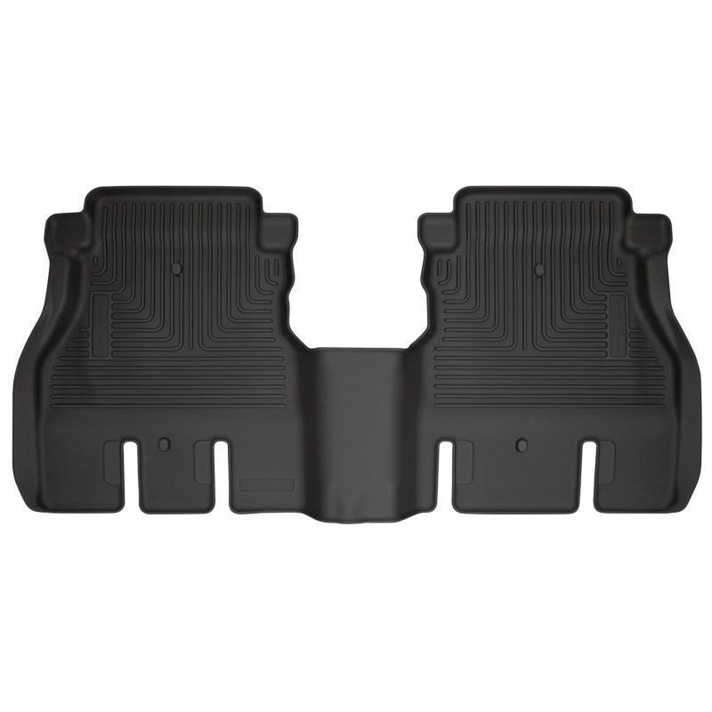 Husky Liners 19-24 Jeep Wrangler JLU WeatherBeater Second Row Black Floor Liners