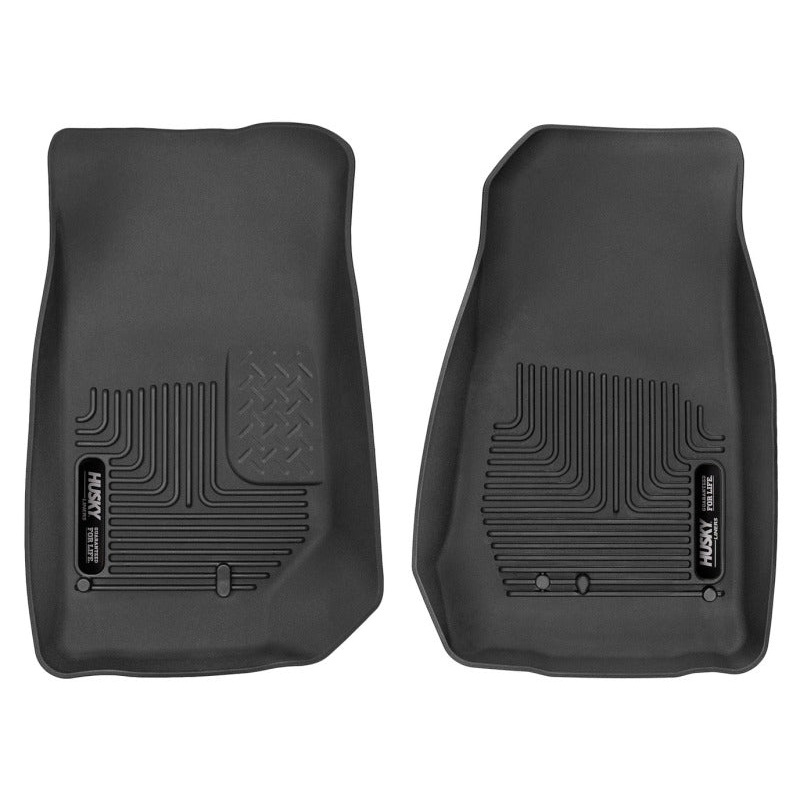 Husky Liners 2007-2014 Jeep Wrangler (2Dr/4Dr Unlimited) X-Act Contour Black Front Floor Liners