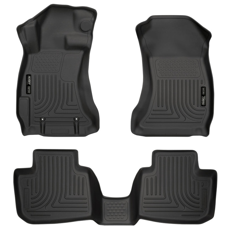 Husky Liners Subaru 12-14 Impreza/2015 WRX/STi WeatherBeater Combo Front&2nd Row Black Floor Liners