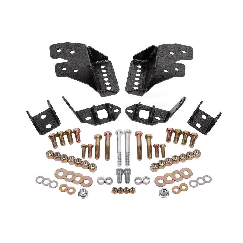 BMR 78-87 G-Body Coilover Conversion Kit Rear Adjustable Shock Mount Without CAB - Black Hammertone
