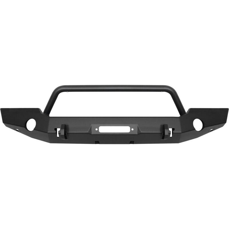 Westin 18-19 Jeep Wrangler JL WJ2 Full Width Front Bumper w/Bull Bar Textured Black