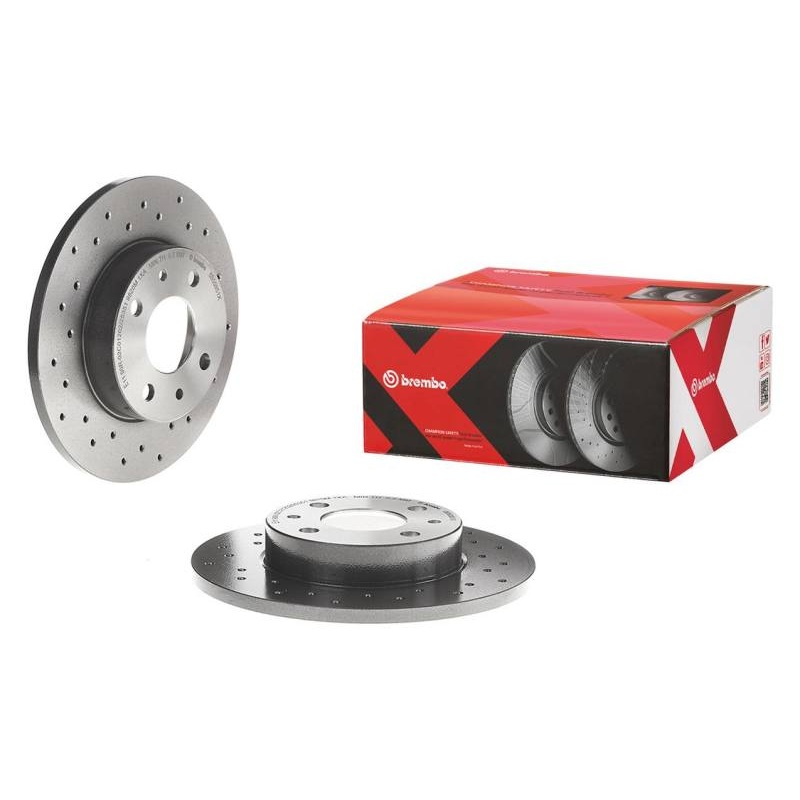 Brembo 2006 BMW 325i/07-13 328i Rear Premium Xtra Cross Drilled UV Coated Rotor