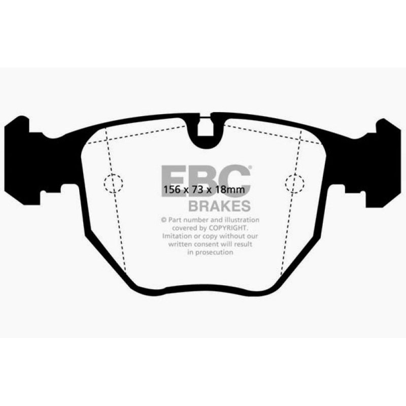 EBC 00-04 BMW M5 5.0 (E39) Ultimax2 Front Brake Pads