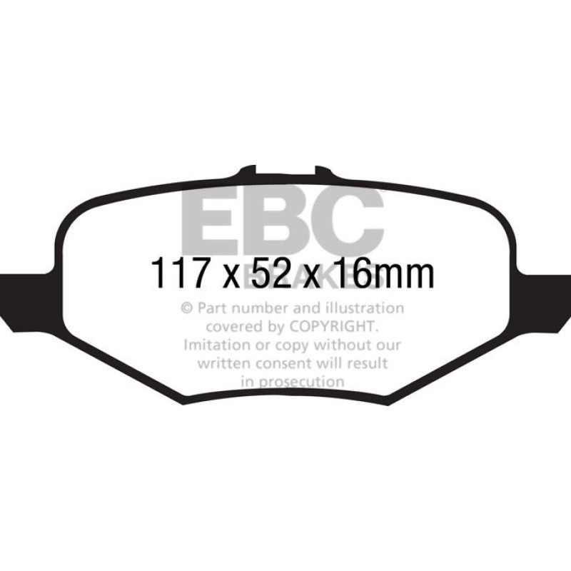 EBC 13+ Ford Explorer 3.5 Twin Turbo 4WD Ultimax2 Rear Brake Pads