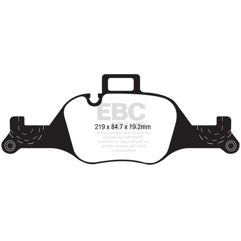 EBC 2017+ BMW 530 G30 Greenstuff Front Brake Pads