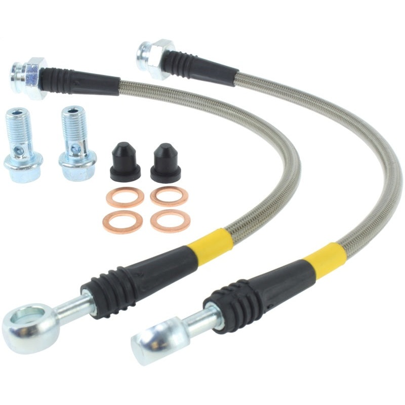 StopTech 89-98 Nissan 240SX (OE Upgrade) Stainless Steel Rear Brake Lines