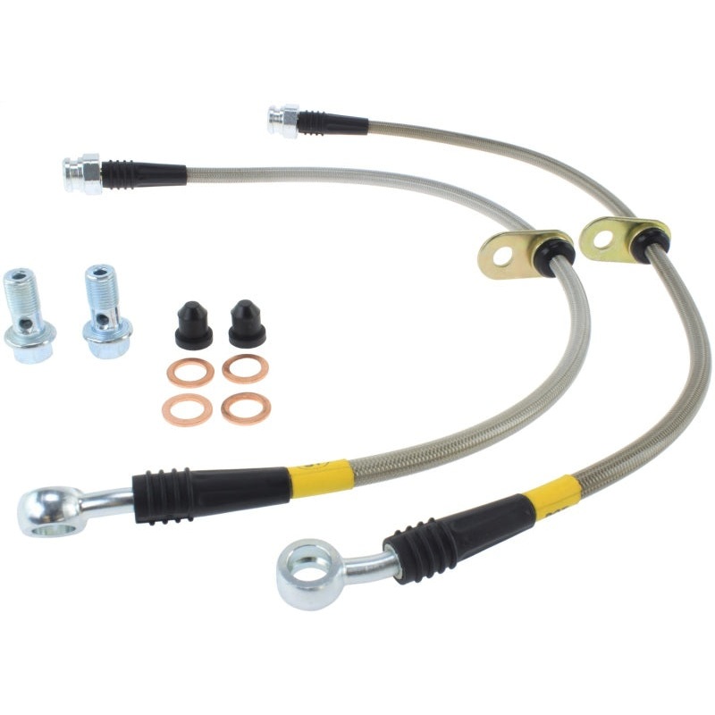 StopTech 99-00 Civic Si w/Rear Disc Brakes Front SS Brake Lines