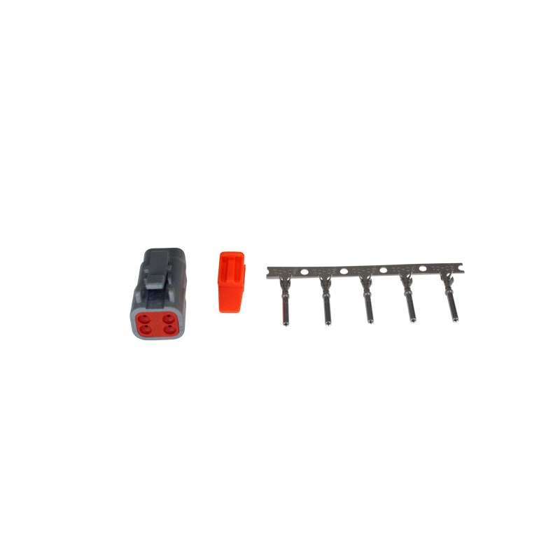 AEM DTM Style 4-Way Receptacle Connector Kit with 5 Female Pins