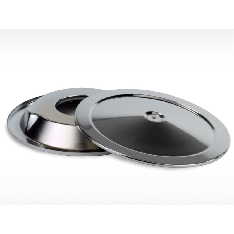 aFe MagnumFLOW Air Filters Round Racing A/F Chrome Top & Base 14 w/7/8 Drop