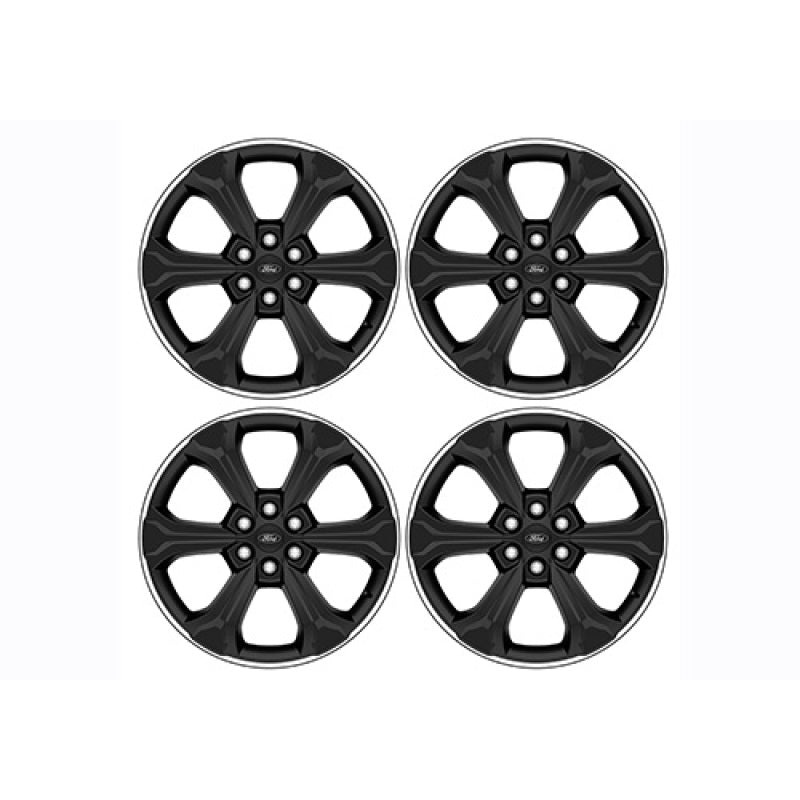 Ford Racing 2024 F-150 22in Wheel Kit - Black w/Machined Face