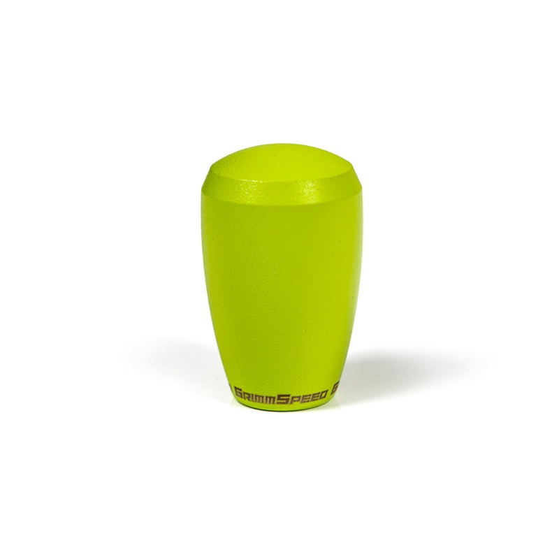 GrimmSpeed Shift Knob Stainless Steel - Subaru 5 Speed and 6 Speed Manual Transmission - Neon Green