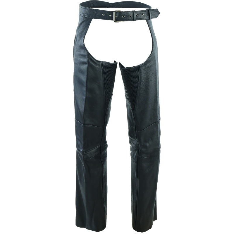 Kuryakyn Leather By River Road Longhaul Leather Chaps Black - Large