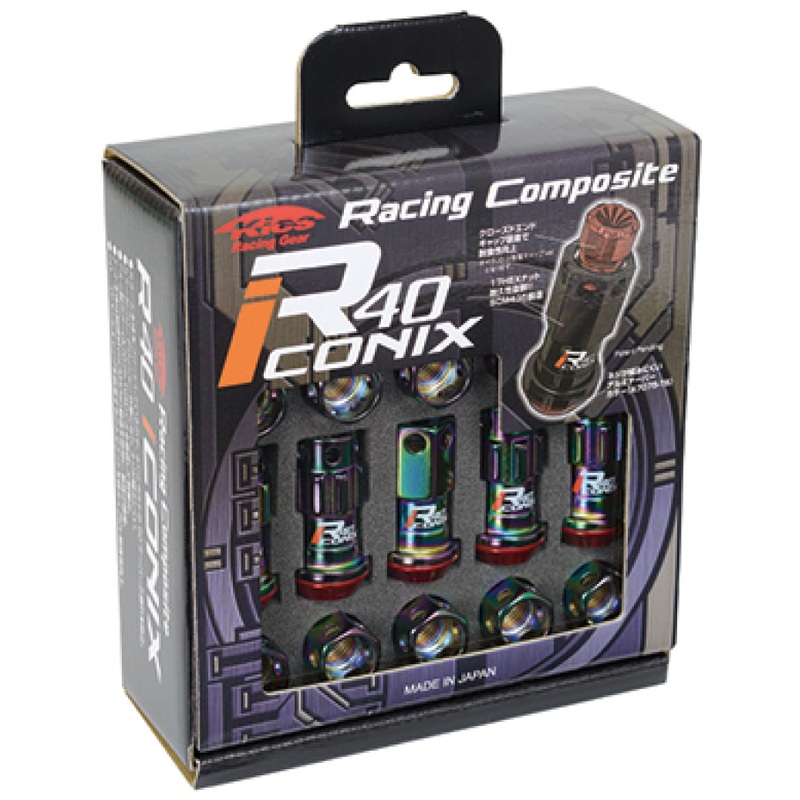 Project Kics 12x1.25 R40 Iconix Lock & Lug Nuts - Neo Chrome w/o Cap (16+4 Locks)