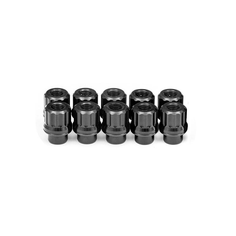 BMR 97-19 Chevrolet Corvette C5/C6/C7 Lug Nut Kit 12mm x 1.50 RH Shank 12-pt Alum Set of 10