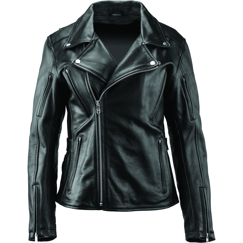 Kuryakyn Leather By River Road Ironclad Classic Leather Jacket Black Womens - XL