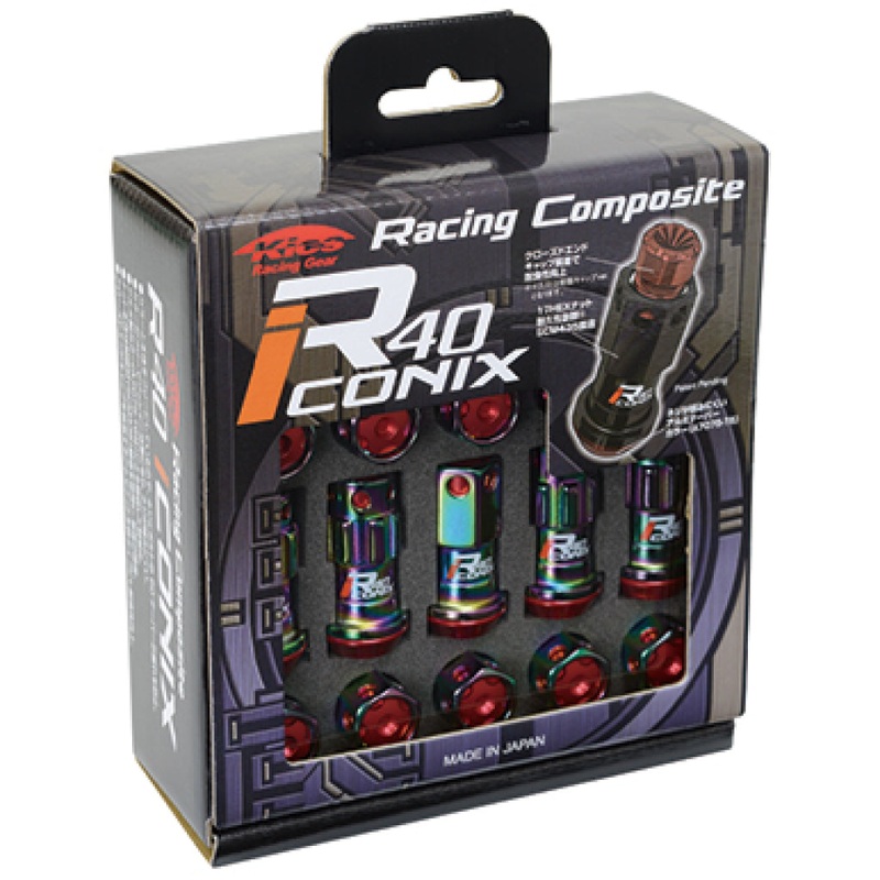Project Kics 14x1.25 R40 Iconix Lock & Lug Nuts - Neo Chrome (16+4 Locks)