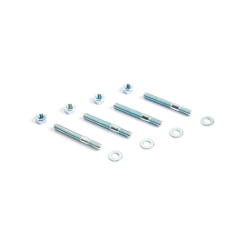 Cometic Carburetor Studs 2 1/2in Zinc Plated - Set of 4 With Washers and Nuts