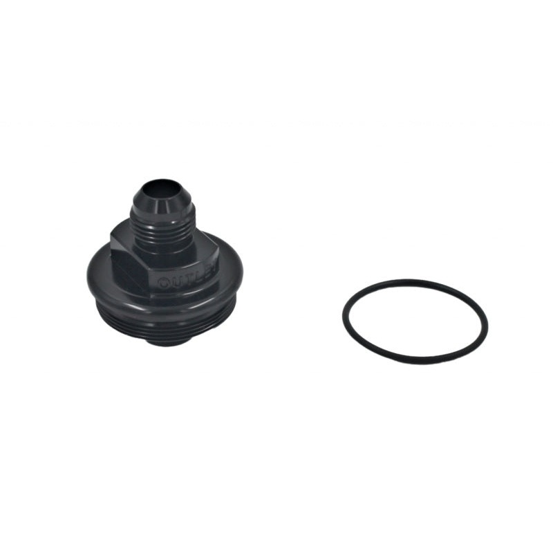 Fuelab Replacement Filter Cap -10AN Outlet - Black