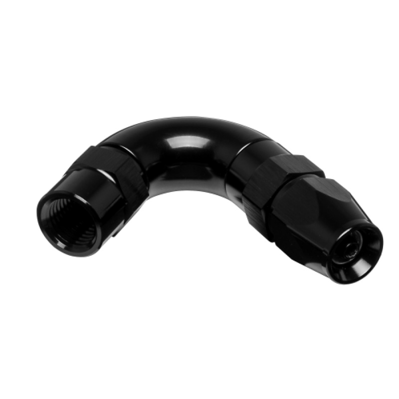 Vibrant -3AN 120 Degree High Flow Hose End Fitting for PTFE Lined Flex Hose - Aluminum