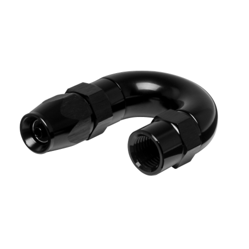Vibrant -3AN 180 Degree High Flow Hose End Fitting for PTFE Lined Hose - Aluminum
