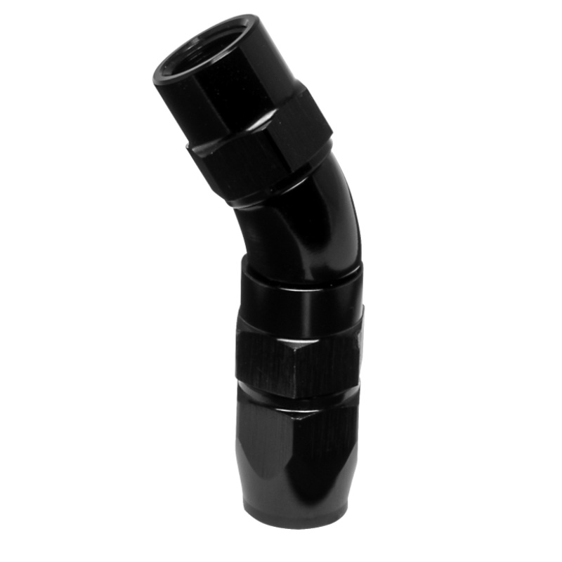 Vibrant -3AN 30 Degree High Flow Hose End Fitting for PTFE Lined Hose - Aluminum
