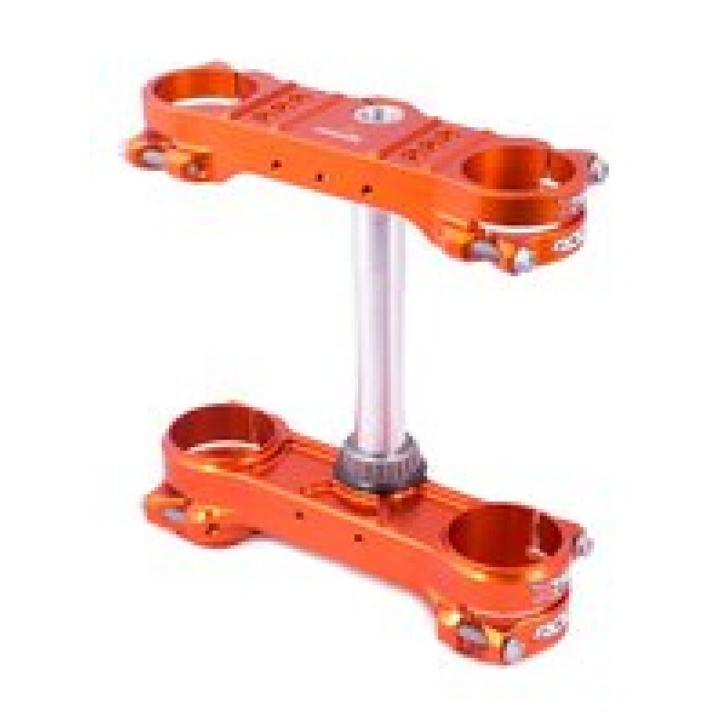 XTrig  13-22 KTM 125-500 / GasGas/ Husqvarna ROCS Tech Triple Clamp 22 mm. Offset M12 - Orange