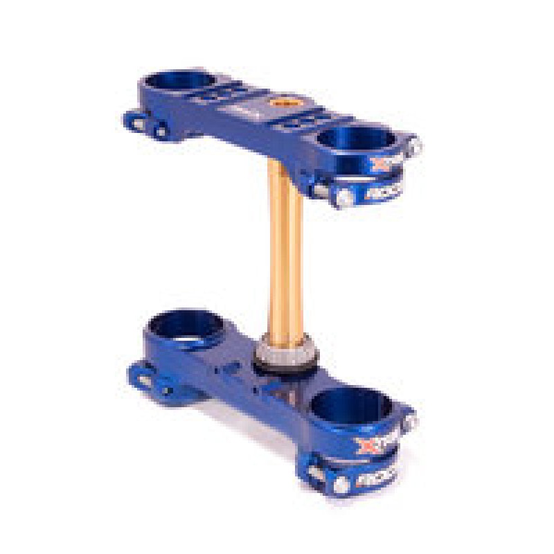 XTrig 14-19 Sherco250-4450 SE/ SEF/ SE-R/SEF-R ROCS Tech Triple Clamp 22 mm. Offset M12 - Blue WP