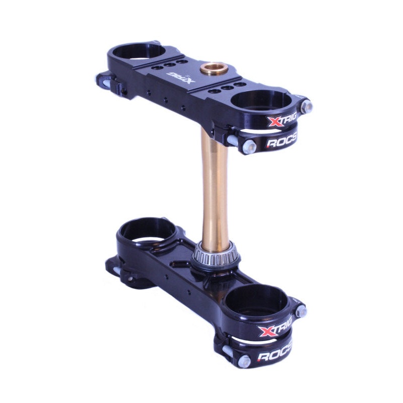 XTrig 23+ KTM 125-300 / GasGas/ Husqvarna ROCS Tech Triple Clamp 22 mm. Offset M12 - Black