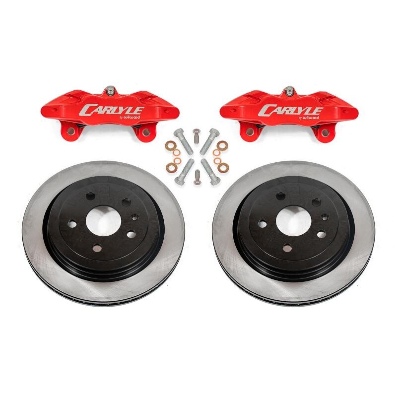 BMR 14-17 Chevrolet SS Brake Kit For 15in Conversion Solid Rotors Red Calipers