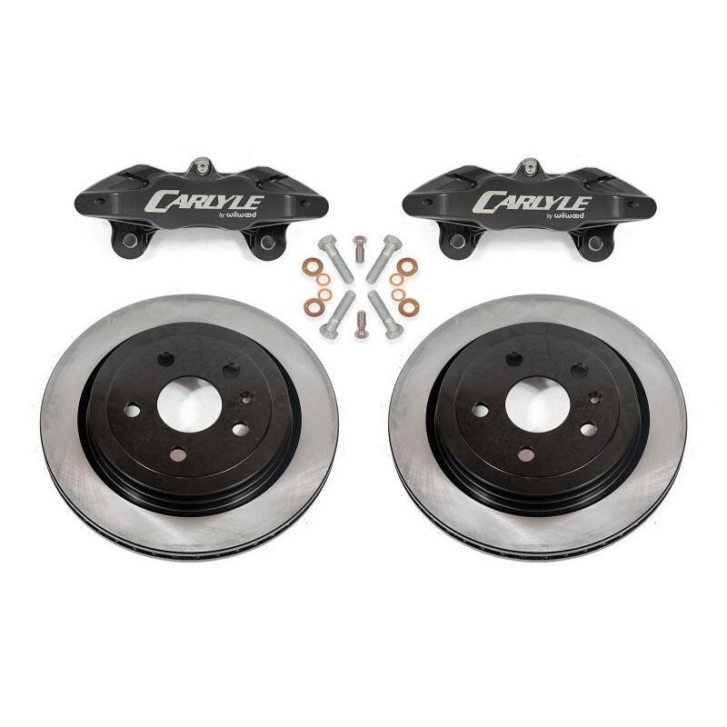 BMR 14-19 Chevrolet Corvette C7 Brake Kit For 15in Conversion Solid Rotors Black Calipers