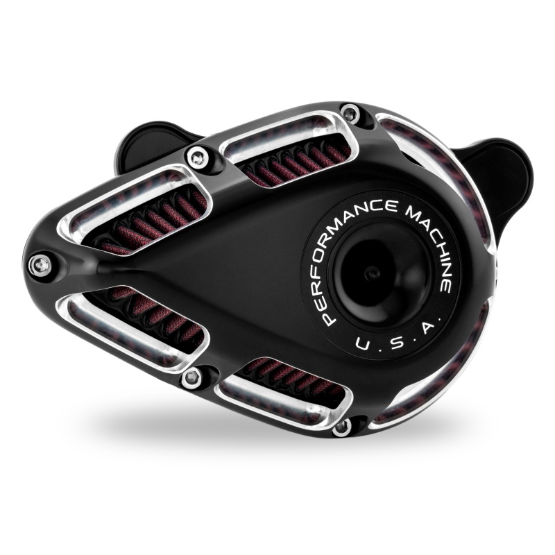 Performance Machine 23-Up CVO, 2024 Touring Jet Air Cleaner - Contrast Cut